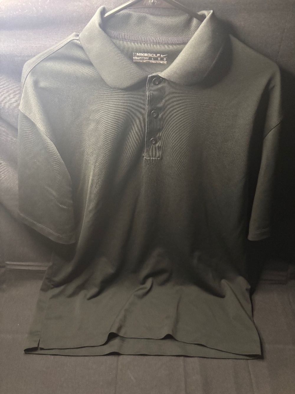 Nike Golf FITDRY Polo Shirt Men’s Large Black Short Sleeve